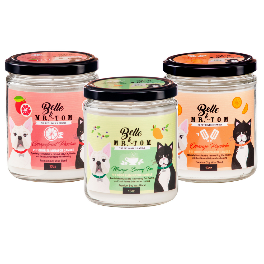 *3 Pack: Pet Odor Eliminator Candles (13oz)