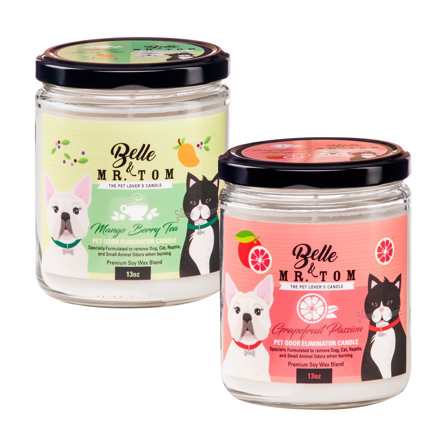 *2 Pack: Pet Odor Eliminator Candles (13oz)