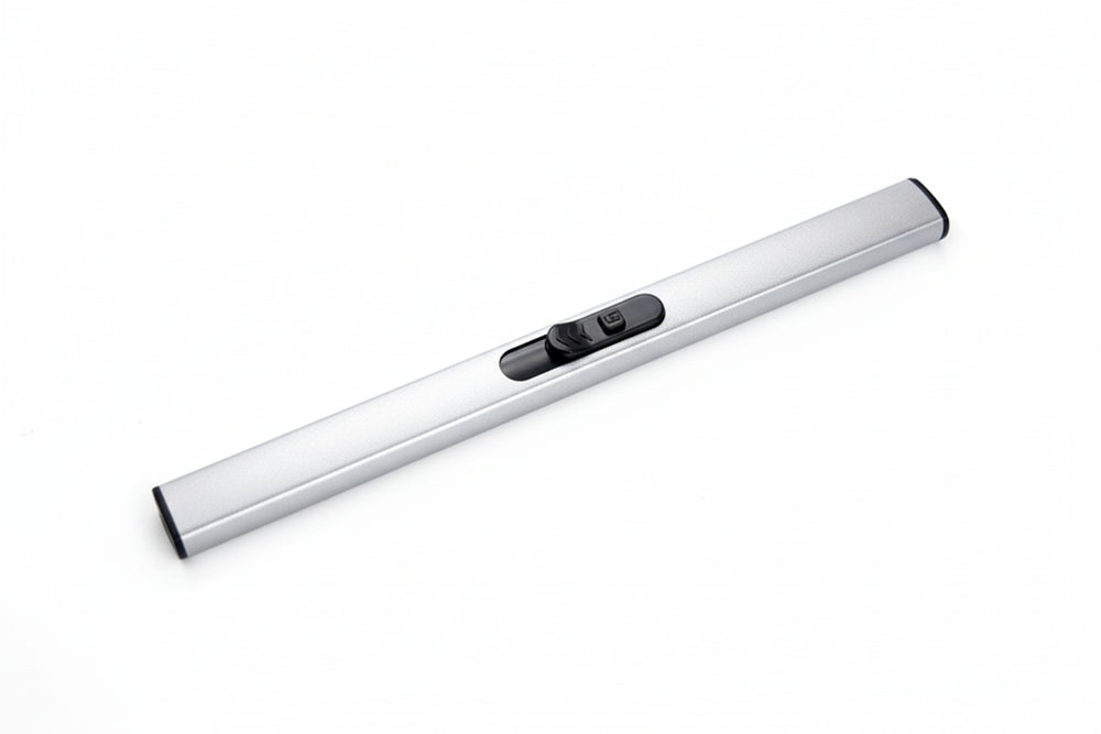 Electric Candle Lighter - Slim Rechargeable Flameless Long Neck Arc Lighter for Candles | Silver